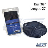 WSM 3/8'' x 20' Nylon Navy Blue Dock Line 1000-3820NB