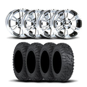 ITP SS212 15" Matte Black Wheels And Terra Claw Tires [30x10R-15]