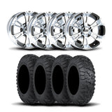 Rines ITP SS212 de 15" en negro mate y neumáticos Terra Claw [30x10R-15]