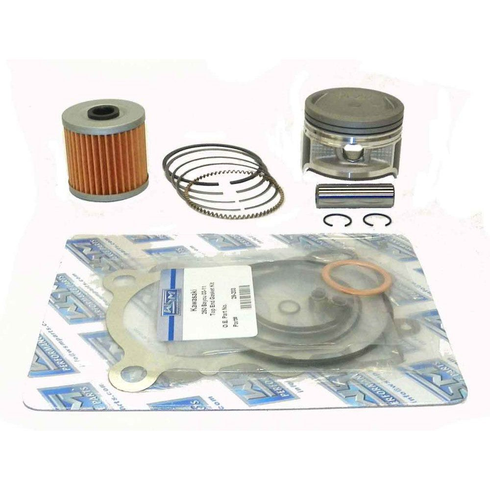 WSM Top End Rebuild Kit For Kawasaki 250 Bayou 03-11 .5mm Over 54-252-12