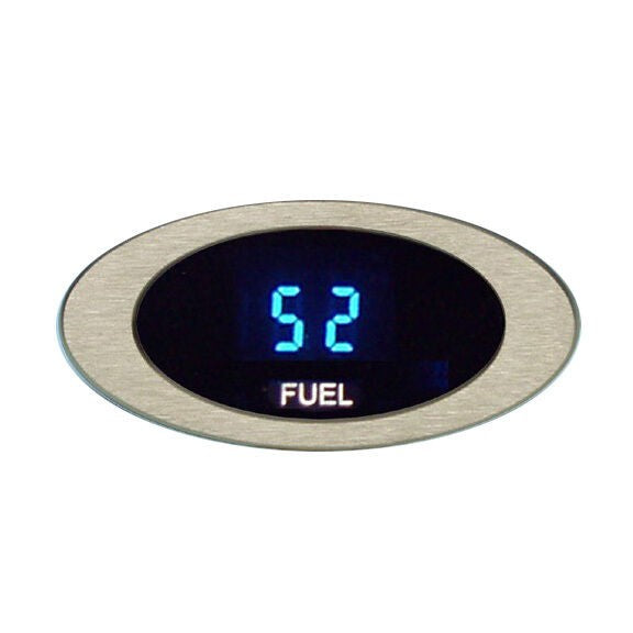 Dakota Digital ION Series Oval Fuel Level Gauge Satin or Chrome Bezel ION-06-1