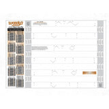 252 Pitch Template Two Ply Tracks