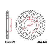 Aluminum Rear Sprocket 42T for Street KAWASAKI ZX600 Ninja ZX-6R 2007-2012