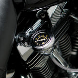 Harley FXDXI Dyna Sport 04-05Radius Oil Pressure Gauge Kit Blk by Arlen Ness