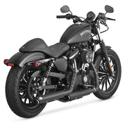 Vance And Hines Twin Slash Muffler 3in Slip On Exhaust Black With Fuelpak FP3