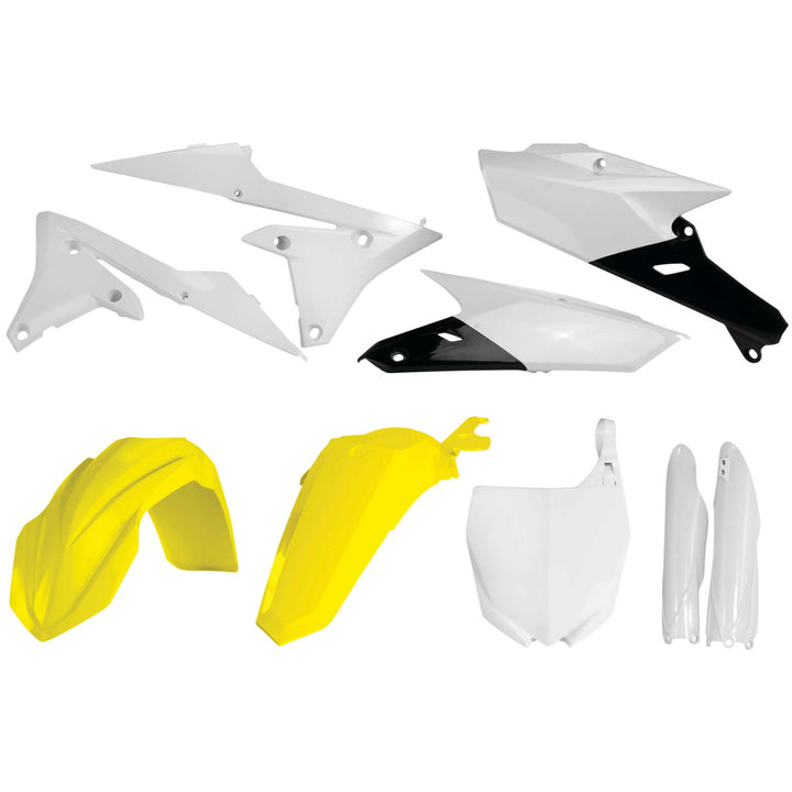 Acerbis Yellow/White Full Plastic Kit for Yamaha - 2374181070