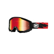100% Gen1 Strata Goggles Slash with Red Lens - 50410-076-02