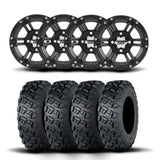 ITP SS212 14" Matte Black Wheels And Versa Cross XTR Tires [32x10-14]
