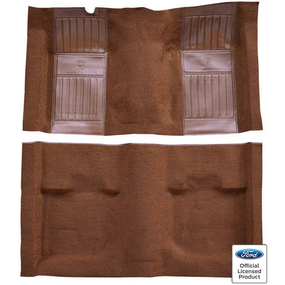 ACC Replacement Carpet Kit For 1971-1973 Ford Mustang Mach I with 2 Ginger Running Pony Inserts Fastback - CHOOSE COLOR