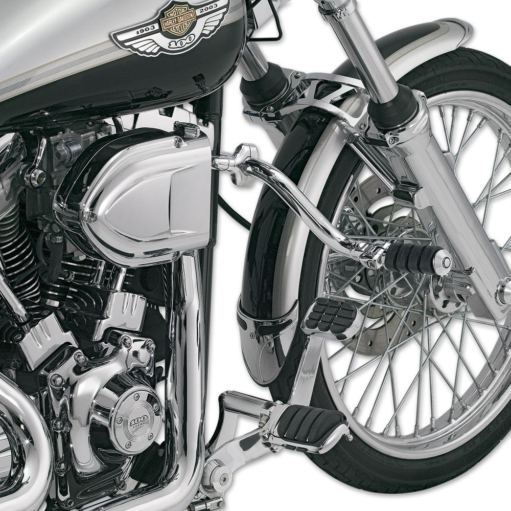 KURYAKYN CHROME ADJUSTABLE MUSTACHE BAR FOR 1991-2017 HARLEY DAVIDSON DYNAS 7503