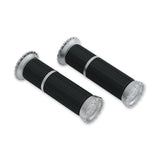 Kuryakyn Silver Riot Handlebar Throttle Grips Honda Universal 1" Fit For Suzuki
