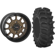Set of 2 Mounted Wheel and Tire Kit Wheel: 14x7 4+3 4/156 Tire: 30x10-14 8 Ply