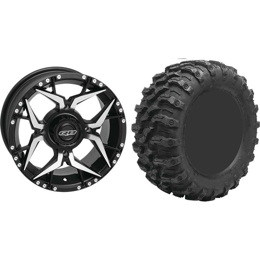 Set of 2 Mounted Wheel and Tire Kit Wheel: 14x7 5+2 4/137 Tire: 26x11-14 8 Ply