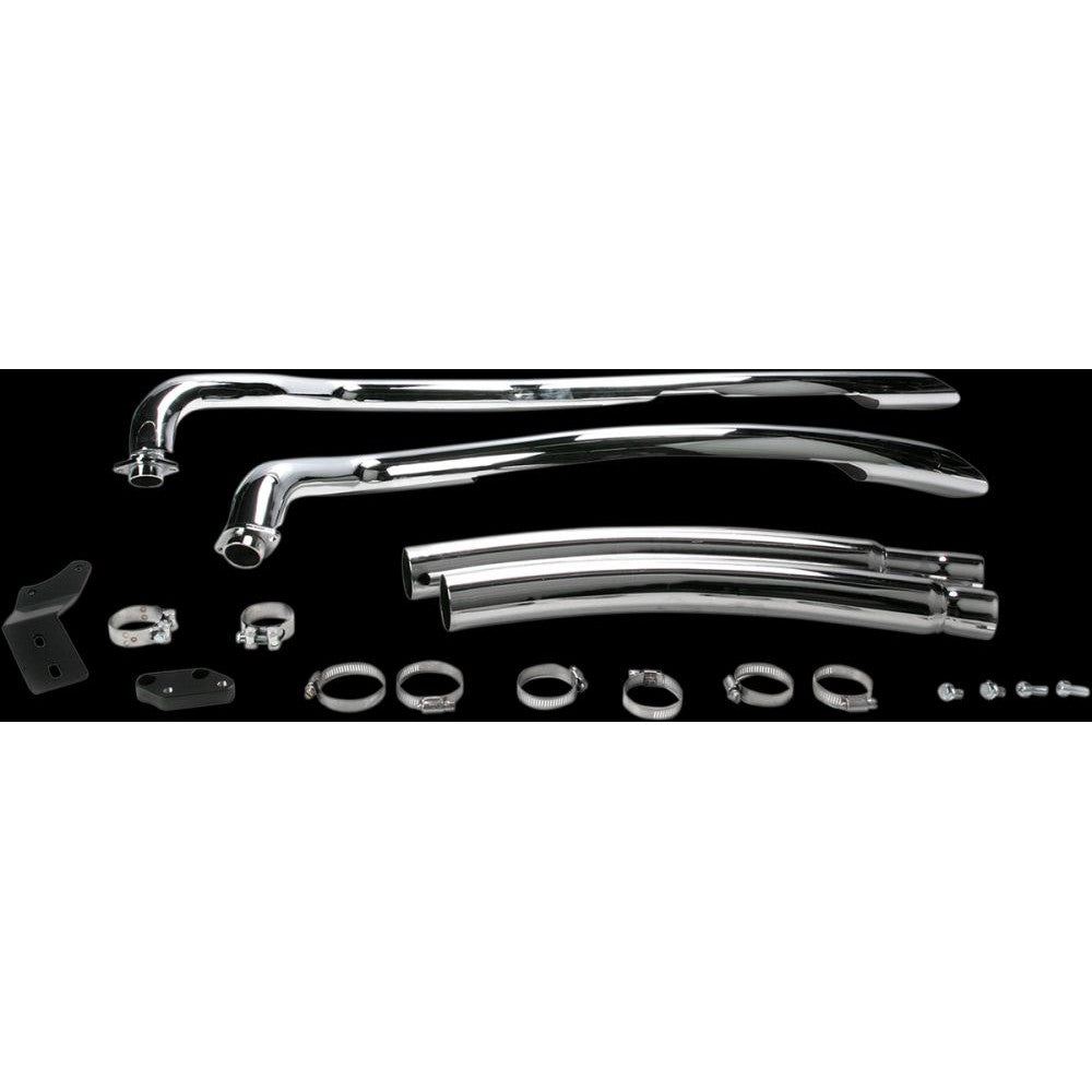 Cobra Swept Exhaust Chrome - 4218
