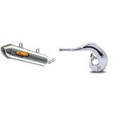Tubo de escape Gnarly y silenciador Powercore 2 para Kawasaki KDX200 1995-2006
