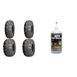 Juego de 4 neumáticos para ATV (Mud Lite XL 26x9-12 delantero, 26x12-12 trasero) con sellador