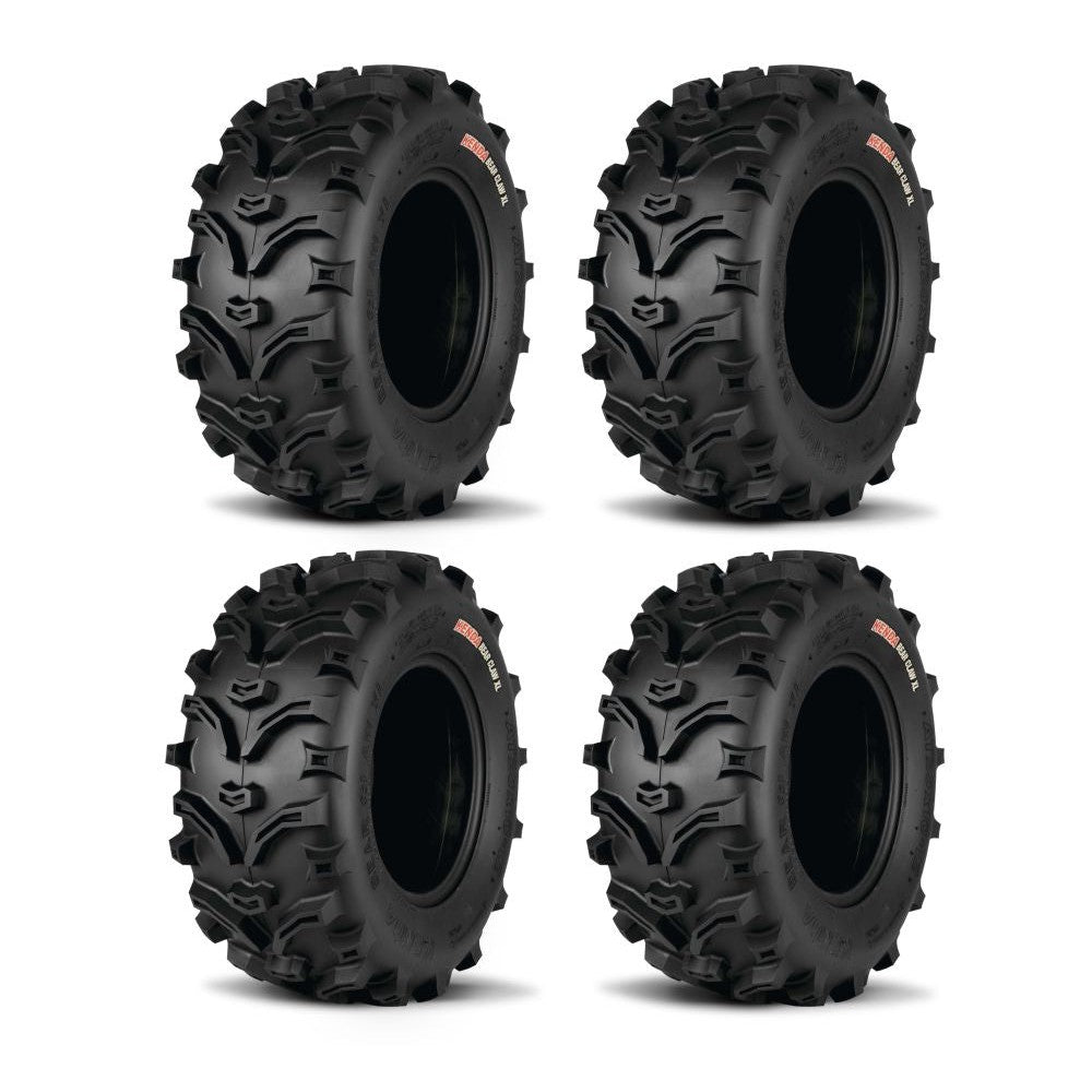 Kenda Set of Two K299A Bear Claw XL Tires (6 Ply) [25x8-12] And Two (6 Ply) [25x10-12] Tires
