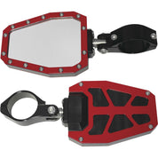 Modquad Bezel Side Mirror 2" Red