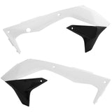 Acerbis White/Black Radiator Shrouds for Kawasaki - 2449691035