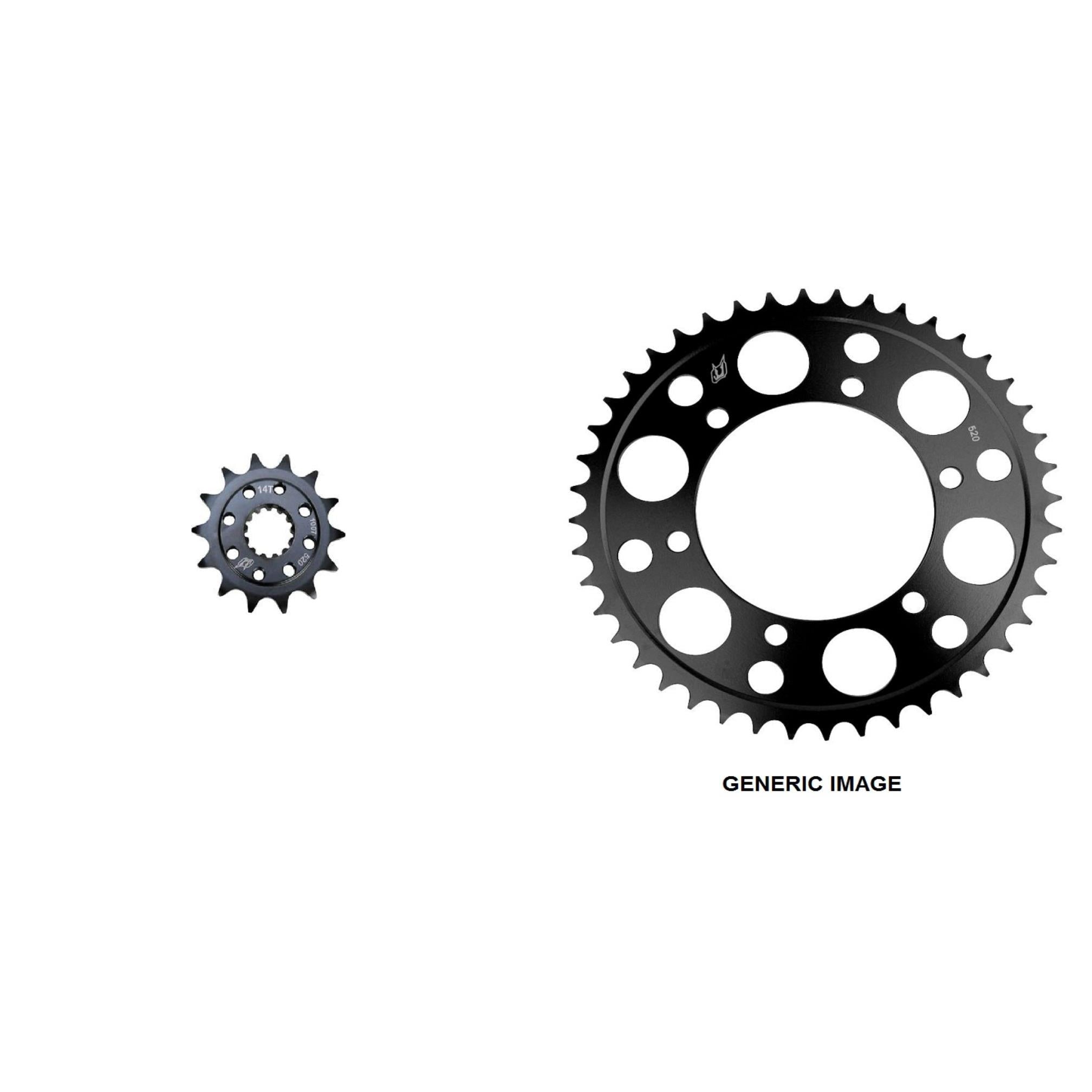 DRIVEN 520 Front & Rear Steel Sprocket Kit for Street SUZUKI GSX-R600 1992-1993