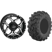 Set of 2 Mounted Wheel and Tire Kit Wheel: 14x7 5+2 4/137 Tire: 27x11-14 8 Ply