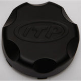 ITP Cast Aluminum Wheel Center Cap Black 4/137 4/156 B137SD