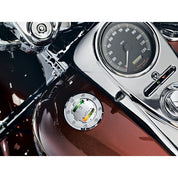 KURYAKYN CHROME INFORMER LED FUEL BATTERY GAUGE 1994-2017 HARLEY ROAD KINGS 7282