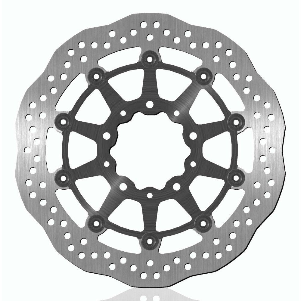 BikeMaster Brake Rotor For Kawasaki Z750R/ABS 2011-2012 Contour Front Silver