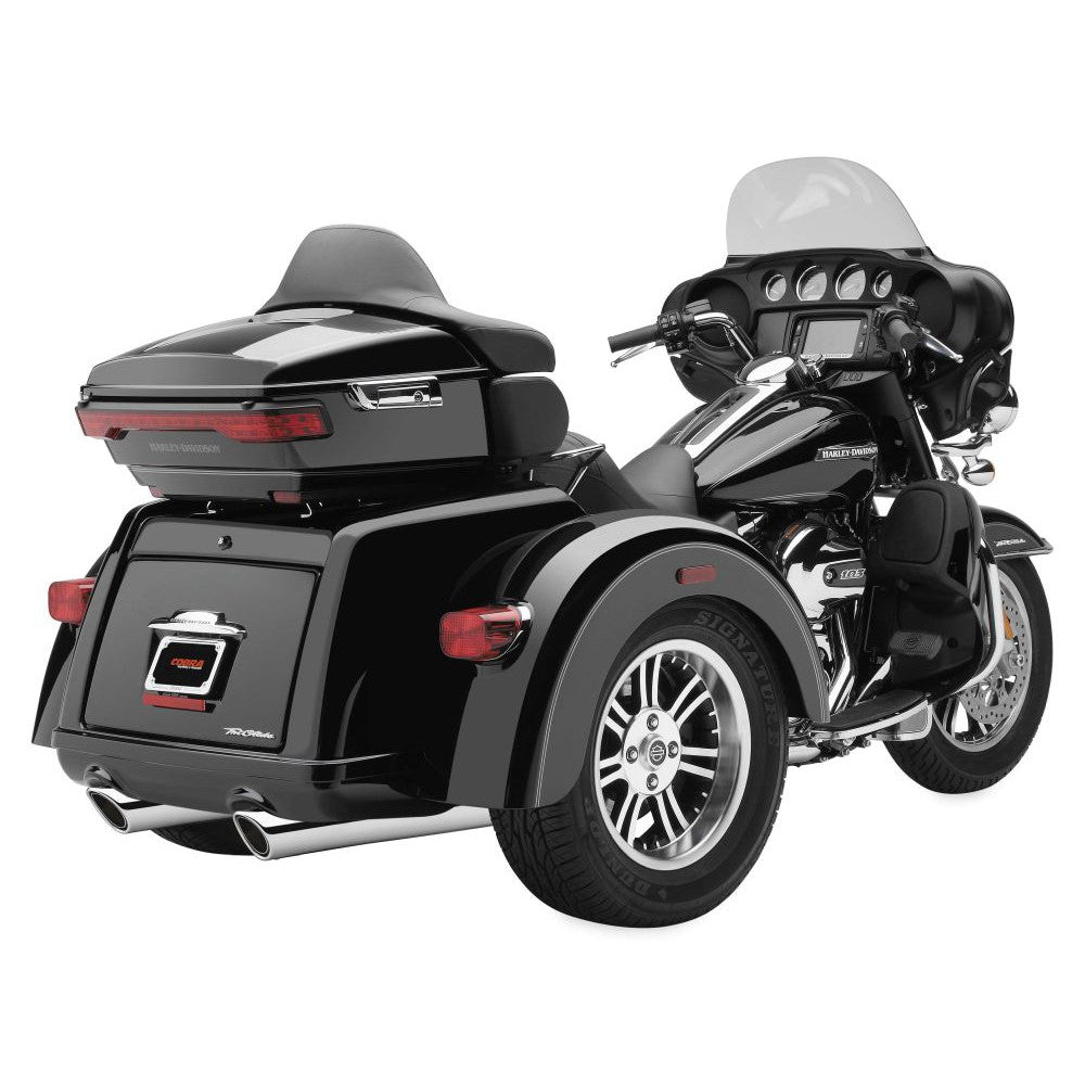 Cobra 909-Twins 4" Slip-on Muffler Chrome - 6303
