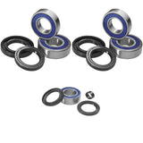QUADBOSS Front and Rear Wheel Bearing Kits for Yamaha YFM350 Raptor 2004-2013