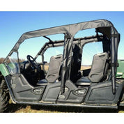 Falcon Ridge Black Canvas Soft Roll-Away Doors With Zipper For Yamaha Viking 2015-2023
