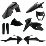 Acerbis Black Full Plastic Kit for KTM - 2733420001