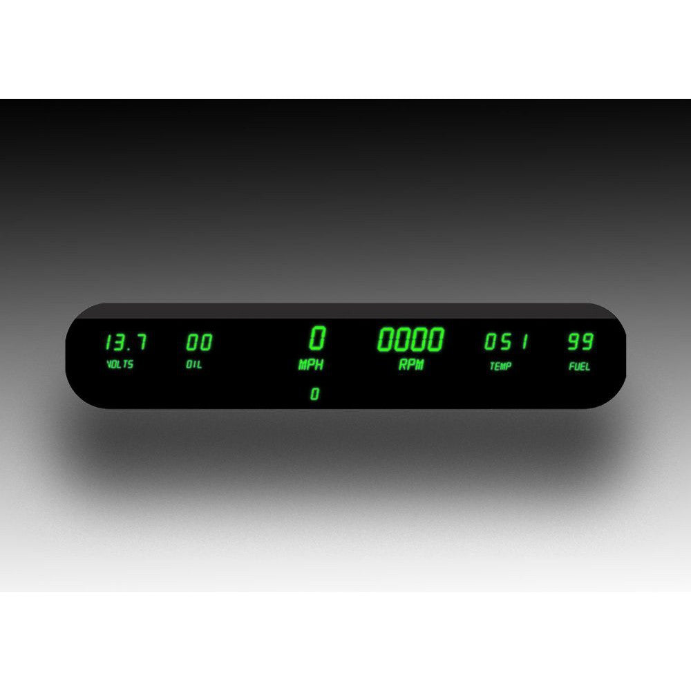 Intellitronix 6 Gauge Digital Universal Panel DP10002 - Green