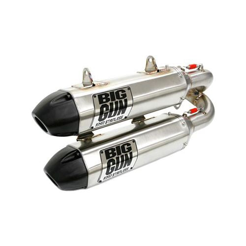 Big Gun Quiet Stainless Steel Full Exhaust System With Red End Tip 11-M45