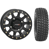 Set of 2 Mounted Wheel and Tire Kit Wheel: 15x7 5+2 4/137 Tire: 32x10-15 8 Ply