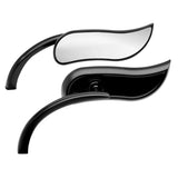 Espejo retrovisor izquierdo Arlen Ness Micro Black Upswept Harley o métrico CADA UNO Nuevo
