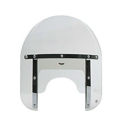 National Cycle Clear Low Boy Heavy Duty Windshield With Mount Kit, Straight Forks For Kawasaki EN500C LTD 1996-2009