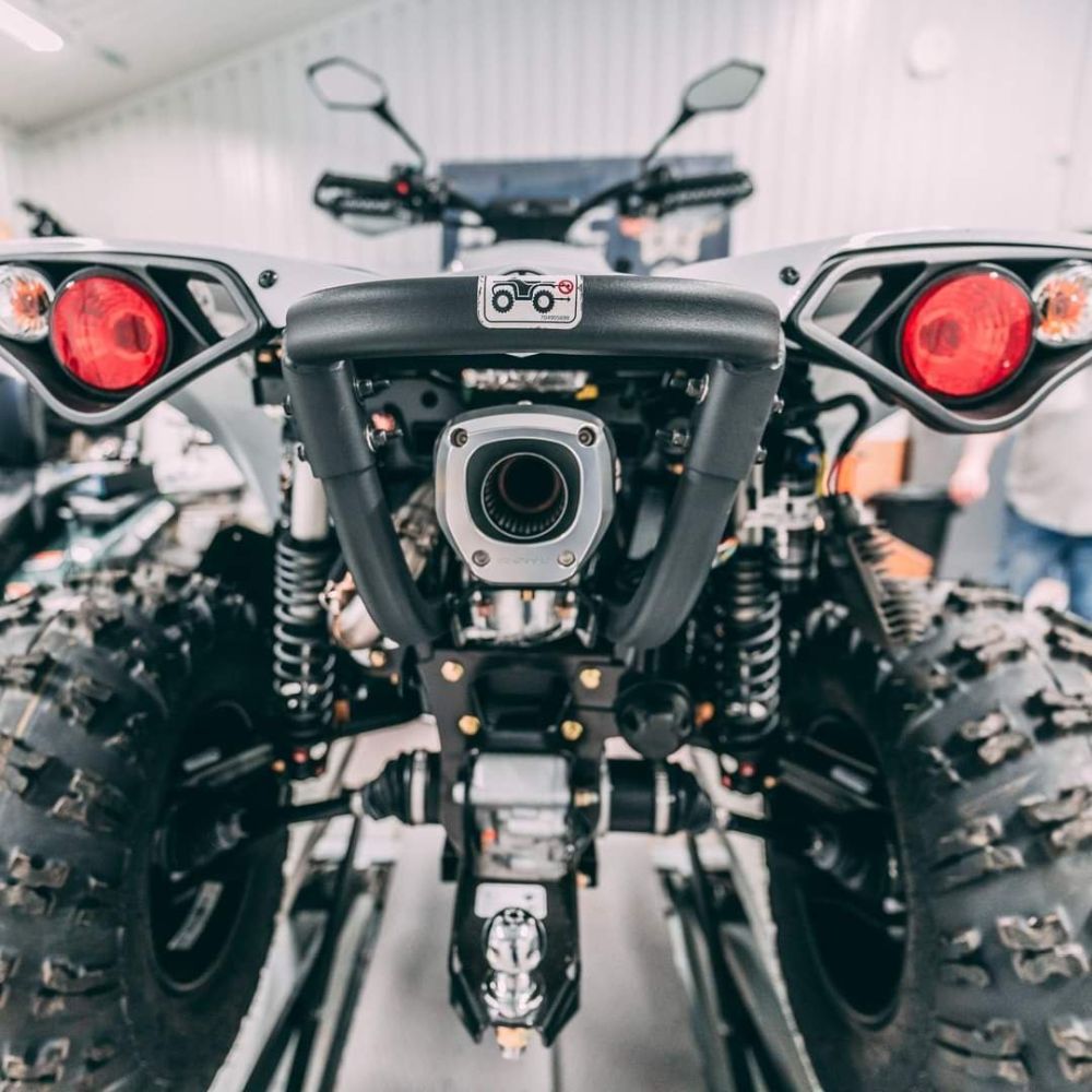 RJWC Single Centered Slip-On APX Exhaust For Can-Am Renegade G2 2012-2024