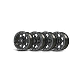 Bullite Set of 4 Ruler Wheel 15X7.0 Gun Metal/Black 4/137 5+2