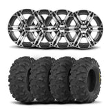 ITP SS212 15" Machined Black Wheels And Blackwater Evolution Tires [32x10-15]