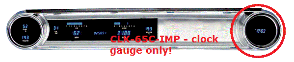 Dakota Digital 65 Chevy Impala Caprice Bel Air VFD Clock Gauge CLK-65C-IMP New