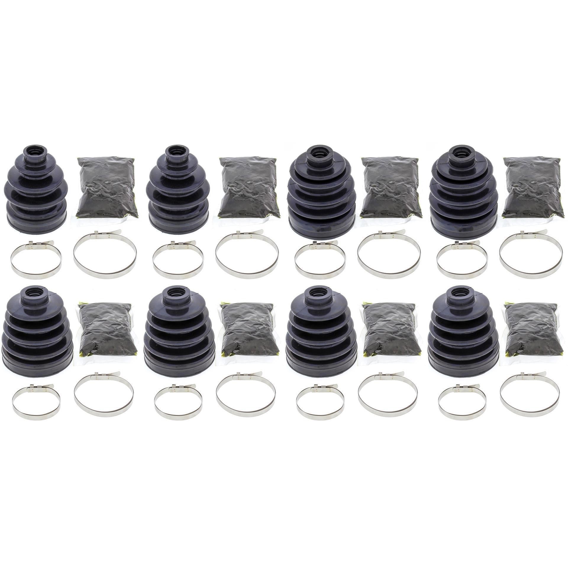 Compl Front & Rear Inner & Outer CV Boot Rep Kit Outlander MAX 800 XT 4X4 06-07