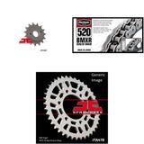 Kit de cadena BMXR 520, piñón delantero y trasero KAW ZX600 Ninja ZX-6RR 2003-2004