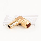WSM 3/8'' Hose x 1/4'' Male Hose Barb 90 Degree Elbow COU220LEE
