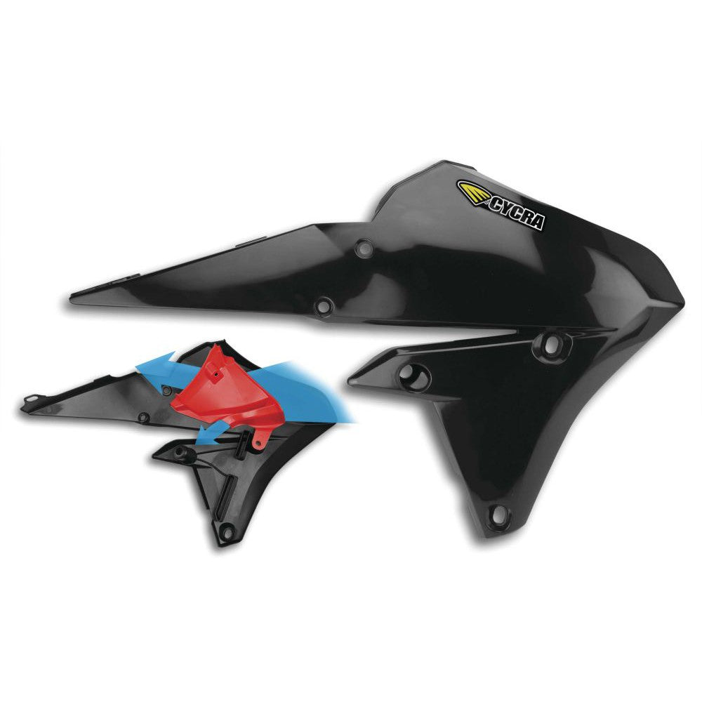 Cycra Powerflow Intake Radiator Shroud Black - 1CYC-1779-12