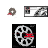530 Chain Natural, Front & Rear Sprocket Kit Street KAWASAKI KZ400H Ltd 1979