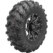 Set of 2 Mounted Wheel and Tire Kit Wheel: 14x7 5+2 4/110 Tire: 27x11-14 8 Ply