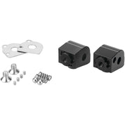 Puig Adjustable Footpeg Adaptors Passenger Black - 20258N
