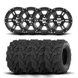 Llantas ITP SS212 de 12" en negro mate y neumáticos Mud Lite XTR [27x11-12]