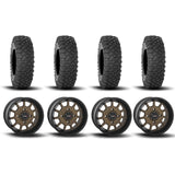 System 3 ST-5 Aluminum Bronze/Matte Black 15" Wheels And XC450 Tires [30x10R-15]